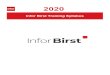 Birst Training-Infor template · 2020-07-17 · If Infor Education cancels an Instructor-led classroom course 10 business days (4 business days for virtual) prior to the start date,