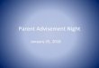 Parent Advisement Night 2018-01-26¢  Literature, American Literature, Biology, Physical Science, US