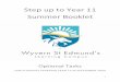 Step up to Year 11 Summer Booklet - st-edmunds.eust-edmunds.eu/wp-content/uploads/Step-up-to-Year... · Weve asked your new teachers to put together this booklet to help you prepare