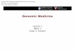 Harvard-MIT Division of Health Sciences and Technology HST ......Course Overview Biology Refresher Genomic Measurement Techniques Functional Genomics and Microarrays Limits of the