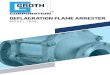 DEFLAGRATION FLAME ARRESTER - grothcorp.com€¦ · The Groth Model 7698 is an In-Line Horizontal Deflagration Flame Arrester designed to inhibit flame propagation in gas piping systems