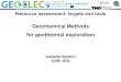 Geochemical Methods for geothermal exploration...Geochemical Methods for geothermal exploration Isabella Nardini CNR- IGG BRGM BRGM BRGM Geological studies and definition of the structural