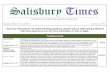 Salisbury Times - March14 · visitation goes down; it is during the summers that major renovations, improvements, and other maintenance credit-based unpaid internship (although accommodations
