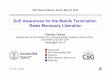 QoE Awareness for the Mobile Termination Rates Monopoly ... · QoE Awareness for the Mobile Termination Rates Monopoly Liberation Christos Tsiaras Department of Informatics IFI, Communication