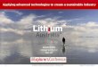 For personal use only - ASX · • A united front to delivering the best lithium processing technologies • reating the world’s largest hard rock exploration portfolio *Lepidico
