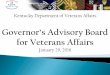 Briefing prepared for … Governor’s Advisory Boardveterans.ky.gov/Documents/GAB Jan 29, 2016.pdf · As of January 26, 2016 As of January 26, 2016 • 116 Residents in house (116/156)