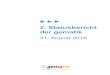 2. Statusbericht der gematik · 2018-11-06 · Management Summary 2. Statusbericht der gematik 31. August 2016 Seite 3 von 34 MANAGEMENT SUMMARY Für die ersten elektronischen Gesundheitskarten