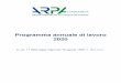 Programma annuale di lavoro 2020 - ARPA Lombardia€¦ · Programma annuale di lavoro 2020 ex art. 17 della legge regionale 19 agosto 1999, n. 16 e s.m.i. Approvato con Decreto del