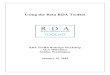 Using the Beta RDA Toolkit the Beta RDA... · 2019-01-25 · RDA Toolkit Redesign Workshop Unit 1: Getting Started . ALA Midwinter 2 January 2019. Authenticating Subscriptions in