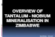 OVERVIEW OF TANTALUM - NIOBIUM MINERALISATION IN …€¦ · Little known mineralogy, geochemistry, magmatic sources and structural controls governing pegmatite distribution Absence