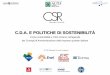 Come sostenibilità e CSR entrano nell’agenda · Dati sull’integrazione della CSR nelle attività del C.d.A. Questionario aziende 1 Giudizi sull’integrazione della CSR Questionario