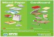Mixed Paper Cardboard · Mixed Paper Cardboard No No OCP-K-APP: POSTER GREEN BIN 18 x 24 06/14 Flatten & bundle or bag boxes. Staples & window envelopes ok. Put in clear bags or in