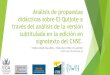 Presentación de PowerPointcentrodeescritura.uca.es/.../11/AEPE_PALENCIA_QUIJOTE.pdfDe la mano de la adaptación de El Quijote de Anna Obiols y Joan Subirana, nos acercamos a la edición
