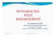5.Integrated Pest Management - DR. H.B. MAHESHA...Pest: A destructive insect that attacks plants is called as a pest. Insect Collection: Insects can be collected by hand, light trap