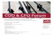 CFO - West LegalEdcenter · COO & CFO Forum Presented by The Hildebrandt Institute and West LegalEdcenter 11th Annual October 25 – 26, 2012 Event Location: The Westin New York at