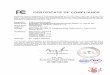 CERTIFICATE OF COMPLIANCE · Standard(s) FCC Part 15, Subpart B ANSI C63.4-2014 ICES-003 Issue 6: 2016 CISPR 22: 2008 CAN/CSA-CISPR 22-10 Report(s) BTL-FICE-1-1501097A The test data,