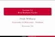 Lecture 14 Real Business Cycles - SSCC - Homenwilliam/Econ702_files/lect14-20.pdf · Lecture14 RealBusinessCycles Noah Williams University of Wisconsin - Madison Economics702 Williams