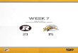 WEEK 7 - Amazon S3€¦ · Week #7 - Game #35 - Year 2018 Ottawa Redblacks @ Hamilton Tiger-Cats Ottawa Redblacks Hamilton Tiger-Cats PASSING ATT COM PCT YDS INT TD LG 30 EFF PASSING