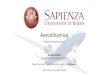 Aerodinamica - Aerodinamica Presentazione del corso M. Bernardini  @uniroma1.it Dipartimento