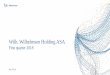 Wilh. Wilhelmsen Holding ASA...•Income and operating profit down; reduced fleet •Started relocating global head office from Kuala Lumpur to Singapore •Secured 5-year frame agreement