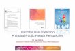 Harmful Use of Alcohol A Global Public Health Perspective · Physical inactivity . Risk factors. Noncommunicable diseases and conditions. Chronic . respiratory . diseases . ... Social