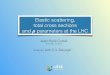 Elastic scattering, total cross sections and parameters at ... · Jean-René Cudell November 13, 2017 Elastic scattering, total cross sections and ! parameters at the LHC (mainly)