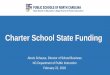 Charter School State Funding · 2018-02-22 · Budgeting Charter Schools ADM 1. Calculate the maximum ADM by charter 2. Request the projection from the charter school 3. Build into