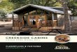 CREEKSIDE CABINS - Cavco Park Models | Park Models Cabins ...€¦ · kit. sink & faucet std a/c 60" off floor cubbies opt square lavy sink queen size 60x80 sofa sleeper prep tv 72"