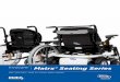 Invacare Matrx® Seating Series · The Matrx PB and Elite Backs are prepared for the easy attachment of headrests through pre-drilled holes and a cutout area on the upholstery of