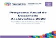 Programa Anual de Desarrollo Archivístico 2020 final...Programa Anual de Desarrollo Archivístico 2020 Planteamiento del problema y propuestas de solución En el aspecto normativo,