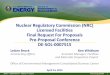 Nuclear Regulatory Commission (NRC) Licensed Facilities ......Apr 14, 2015  · • Briefing slides, tour information and attendee list will be posted on the NRC Licensed Facilities