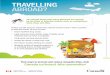 TRAVELLING ABROAD? · TRAVELLING ABROAD? Protect yourself and your family from infected insects found in other countries by planning ahead. Be sure to pack: Insect repellent (bug