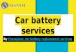 Champions Car battery services Abu Dhabi