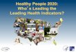 Healthy People 2020: Who’s Leading the Leading Health ... · On-Time High School Graduation (within 4 years of starting the 9th grade) Averaged Freshman Graduation Rate (AFGR) for