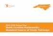North Carolina Mathematics Standard Course of Study Pathways · 2018-12-20 · 12. Concept of Multiplication - Arrays 13. Properties of Addition and Multiplication NC.3.OA.1.ii For