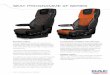 SEAT PROGRAMME XF SERIES - nordictruckcenter.com · and ergonomics. That’s why the DAF seat programme was not just selected from a supplier’s catalogue, but was jointly developed