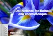 Dalle piante medicinali alla chemioterapia...Le piante medicinali come sorgenti del principio attivo, da isolare, definire, saggiare e usare. molecole da cui partire per lo sviluppo