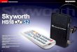 Skyworth - TELE-satellite · the Skyworth HS18 is a PVR receiver, timer recordings can be set up directly from the EPG. Unfortunately, you can only set up a total of eight timers;