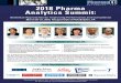 2018 Pharma Analytics Summit · 2017-12-18 · Register Now to Guarantee Your Space! Online: • Phone: 21.21. 2018 Pharma Analytics Summit lustrate the design and its analysis. In