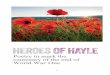 Poetry to mark the centenary of the end of World War One · They created poems to mark the centenary of the end of World War One, looking at Hayle’s extraordinary social and industrial