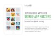 TOP STRATEGIC MOVES FOR MOBILE APP SUCCESS MOBILE APP SUCCESS Lessons from Mobile Gaming Gaming apps are dominating the top grossing mobile app charts and are winning on monetization,