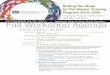 SEPTEMBER 29-30, 2015 Fall Workshop Agenda • Research ......Fall Workshop Agenda Worker Training Program Setting the Stage for the Worker Training Program 2015-2020 Leveraging Program