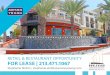 RETAIL & RESTAURANT OPPORTUNITY FOR LEASE | 213.471...The Boulevard is a bustling urban atmosphere with picturesque suroundings. • 340+ luxury apartments • LEED-Certified mixed-use