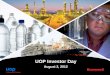 UOP Investor Daydocshare02.docshare.tips/files/23832/238321396.pdf · management’s assumptions and assessments in light of past experience and trends, current economic and industry