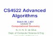 CS4522 Advanced Algorithmsnisansa/Classes/01...Sweeping algorithms manage 2 data sets ± Sweep-line status Gives the relationship among objects that the sweep line intersects; status