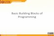 Basic Building Blocks of Programmingmohsin/scsj2273/01.intro/02.Basic... · Basic Building Blocks of Programming. Variables and Assignment •Think of a variable as an empty container