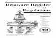 March 1998 Register of Regulations · Issue Date: March 1, 1998 Pages 1256 - 1480 Regulations of IN THIS ISSUE Regulations: Errata Proposed Final Governor Executive Orders Appointments