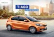 Tiago Brochure for Web · Signature hexagon grille EXtraordinary: Sharp, sculpted design language EXciting: 3-dimensional headlamps with smoked lens, sporty black bezel Sharp tail