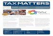 TAXMATTERS - BHC Partnersnews.bhcpartners.com.au/wp-content/uploads/2019/04/... · As You Go (PAYG) withholding and reporting obligations will commence 1 July 2019. You will only