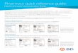 Pharmacy quick reference guide - BD · Pharmacy quick reference guide: Hard minimum concentration limits Your hospital may choose to have a medication with an unspecified concentration